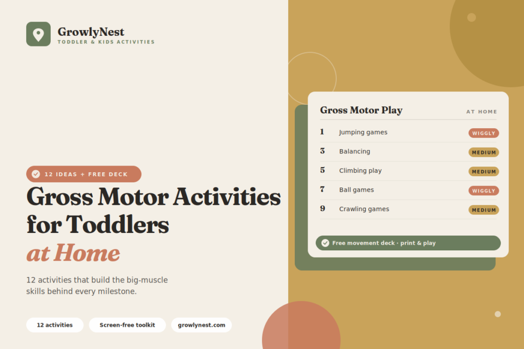 Gross Motor Activities for Toddlers at Home — Free Guide